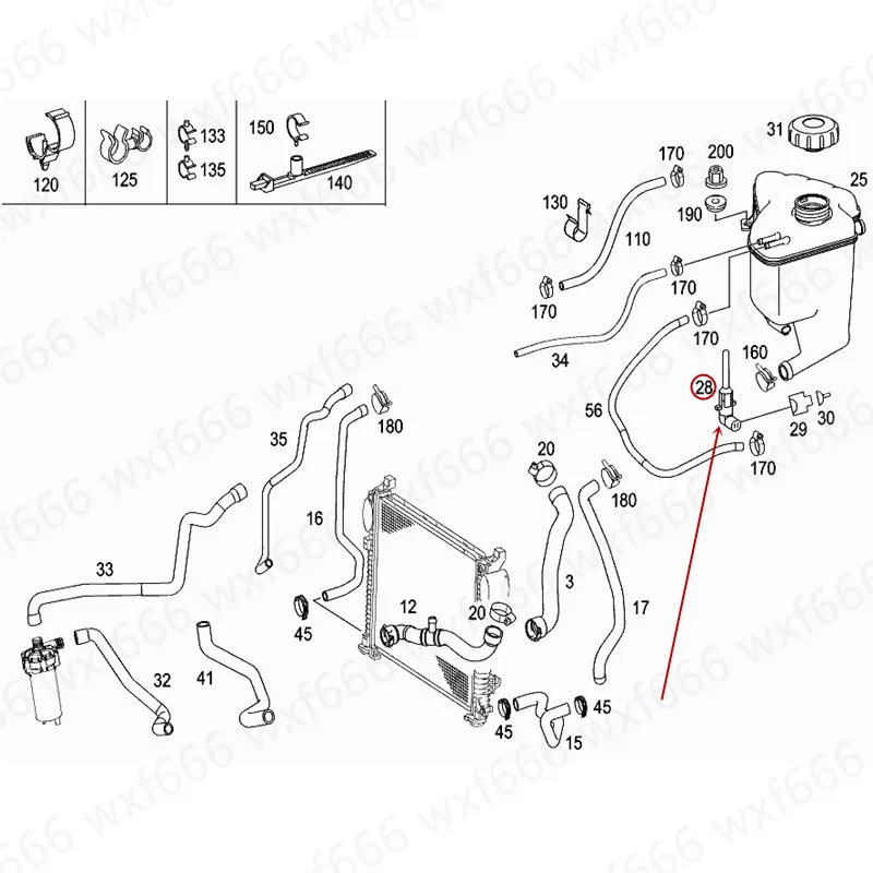 Автомобильный датчик уровня воды датчик уровня жидкости W203 W209 CLK C200 C230mer ced es-be nzC280 датчик уровня воды