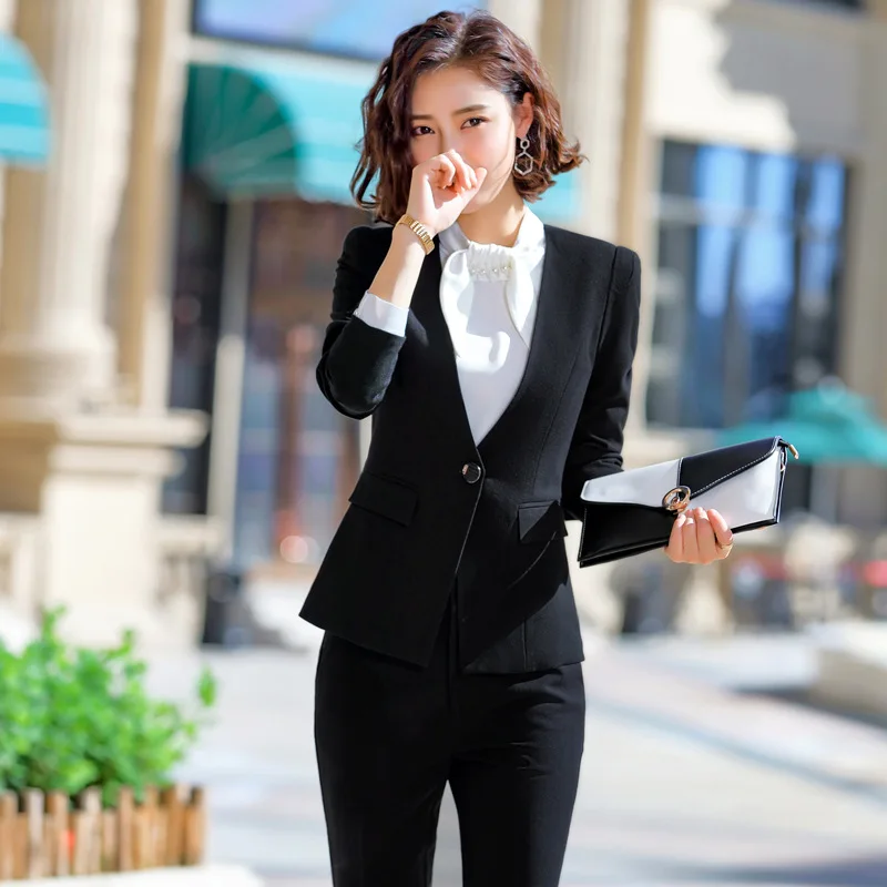 Женский костюм с юбкой и блейзером Fmasuth комплект из двух предметов большого