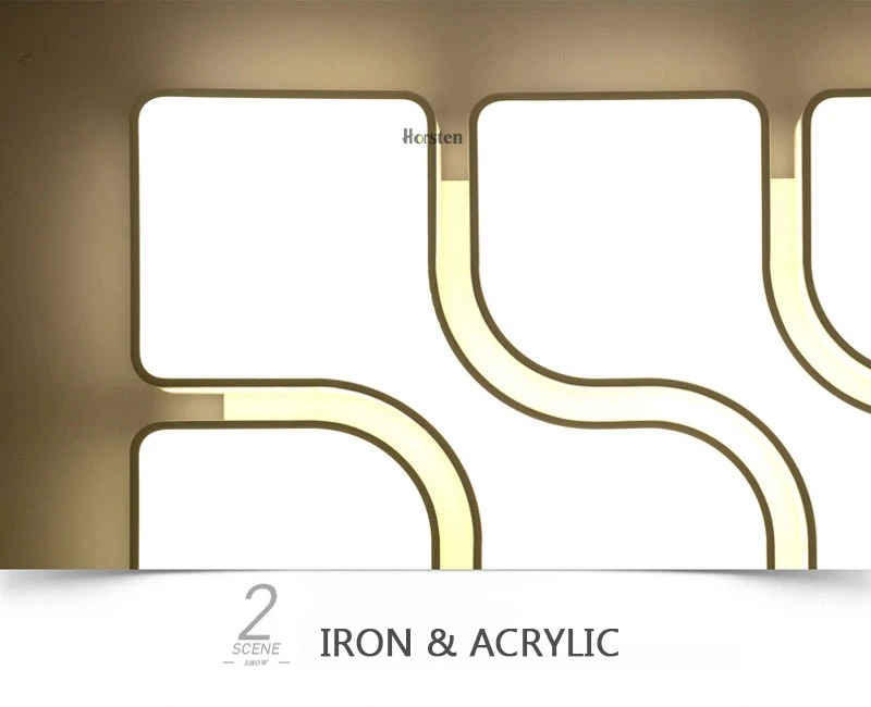 Modern Simple Acrylic LED Ceiling Lights Minimalist Rectangular Ceiling Lamp With Romote Control For Living Room Bedroom 220V (13)
