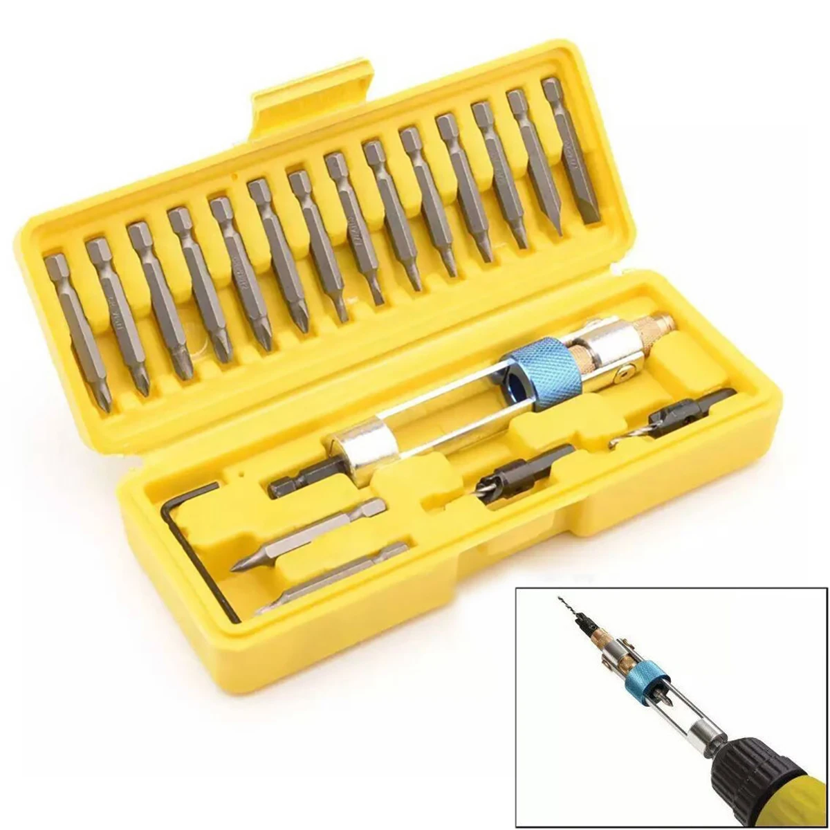 20pcs Half Time Drill Driver Bit Set Swivel Head Quick Change Screwdriver Bits Mayitr For Power
