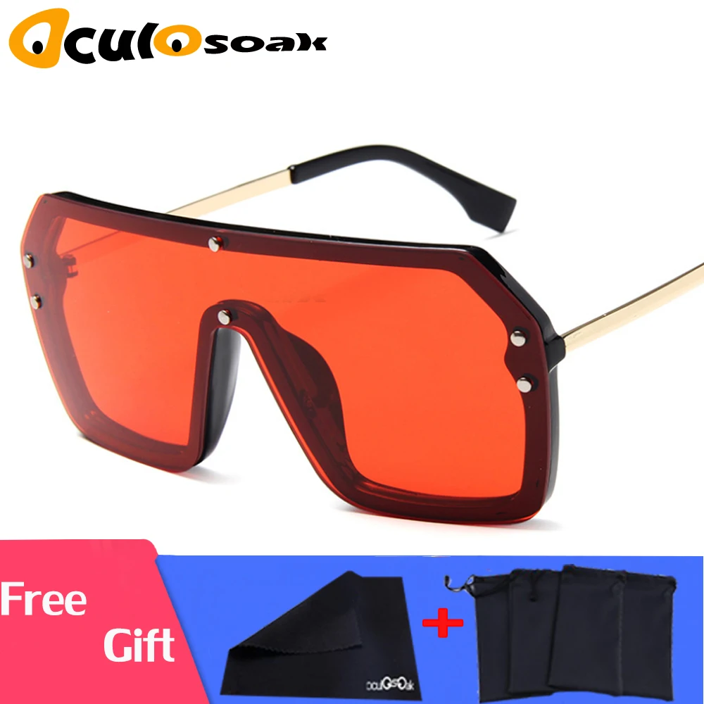 Vintage Pilot Sunglasses 2019 Women Men Big Frame Shade Sun Glasses Italian Brand Designer Top Fashion Eyewear Lunette