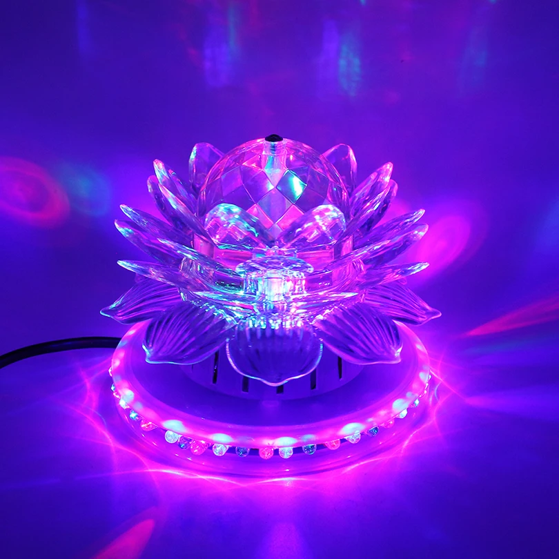 RGB светодио дный LED Свет этапа Авто вращающийся диско-шар лампа Эффект Magic вечерние Party Club огни для Рождество дома КТВ свадебные шоу паб