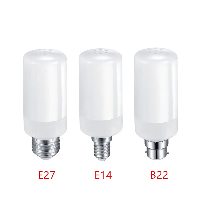 Светодиодный светильник с пламенем E27 E14 B22 SMD2835, 5 Вт, 9 Вт, AC85-265V, 1400-1600 K, режим третьей передачи, имитационный динамический светильник с пламенем