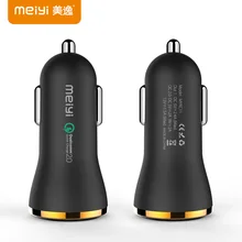 MEIYI Quick Charge 2,0 Dual USB Автомобильное зарядное устройство быстрого QC2.0 5V 9V 12V зарядки адаптер для iPhone X XR XS samsung huawei
