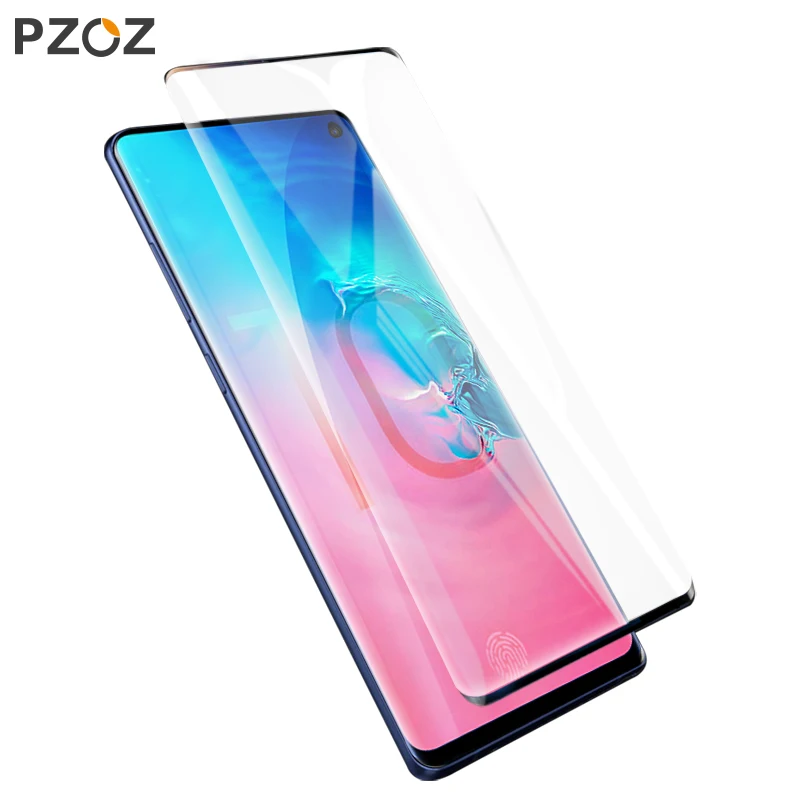 

PZOZ for samsung galaxy s10 plus s10e tempered glass full cover screen protector for samsung galaxy s10 glass HD 9H 3D film