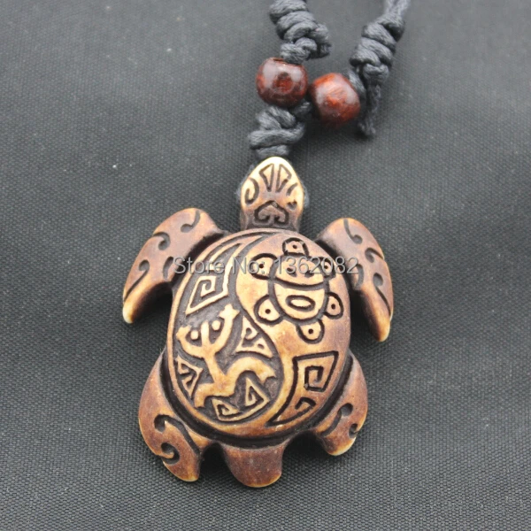 1Pcs Puerto Rico imitation Yak bone carved Coqui Taino Grenouille Collier Pendentif