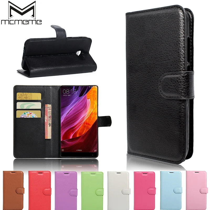

MCMEME For Xiaomi Mi Max Case 6.44 Inch Luxury Wallet PU Leather Phone Case For Xiaomi Mi Max Mimax Case Flip Back Cover Bag