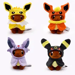 Новинка 2017 года Мягкие плюшевые игрушки Umbreon Espeon Flareon Jolteon Косплэй Eevee 19-22 см мягкие куклы Бесплатная доставка