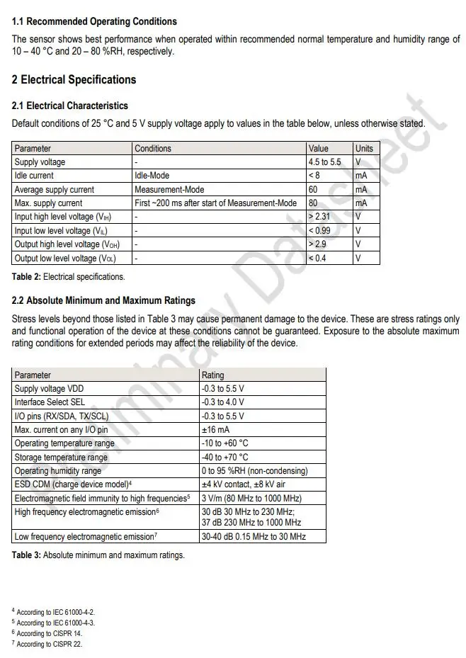 SPS30 INFO 3