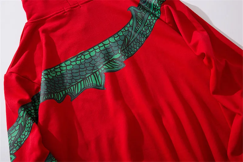 Женский свитер и худи с принтом дракона, осень, худи в уличном стиле, женские худи больших размеров черного/красного цвета