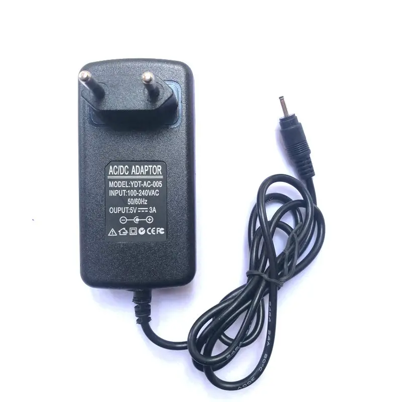 

50pcs 5V 3A 2.5mm Jack Wall Charger for Quad Core Tablet PC Ainol Hero II Spark Sanei N10 T7s T10s Pipo M9 Power Supply Adapter