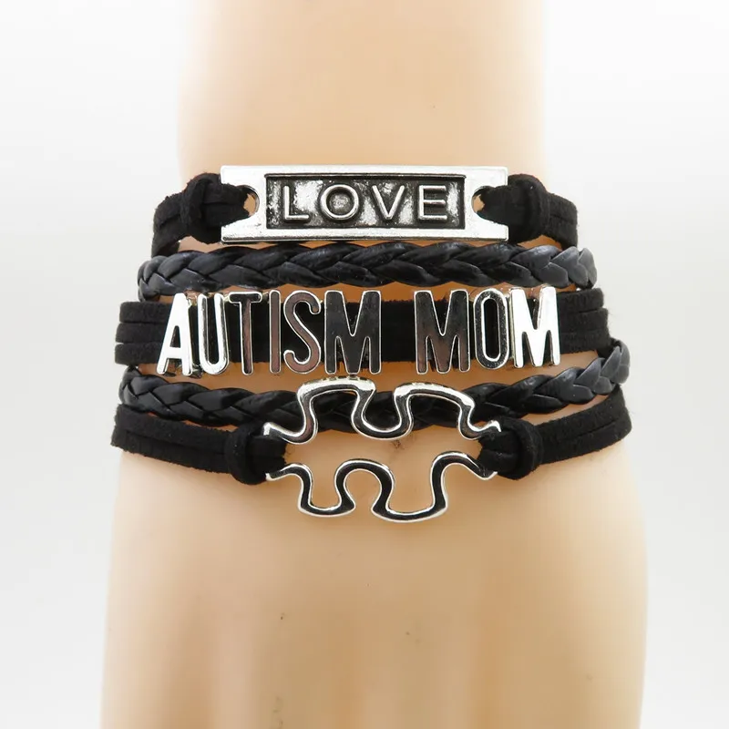 Любовь аутизма мама сестра бабушка тетей знание потребителей о браслет "аутизм"