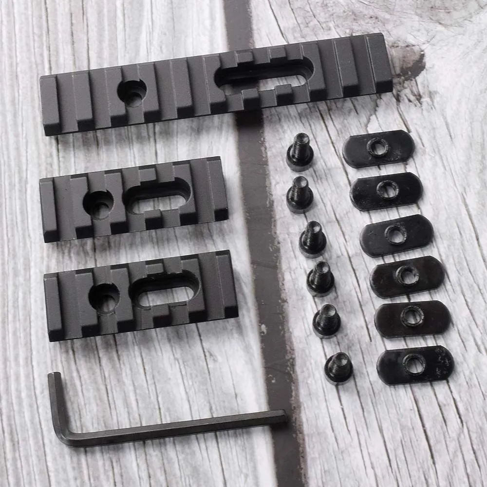 

Airsoft Air Gun Rifle Hunting Picatinny 20mm RIS Weaver Rail 4pcs Set for PTS MOE Handguard
