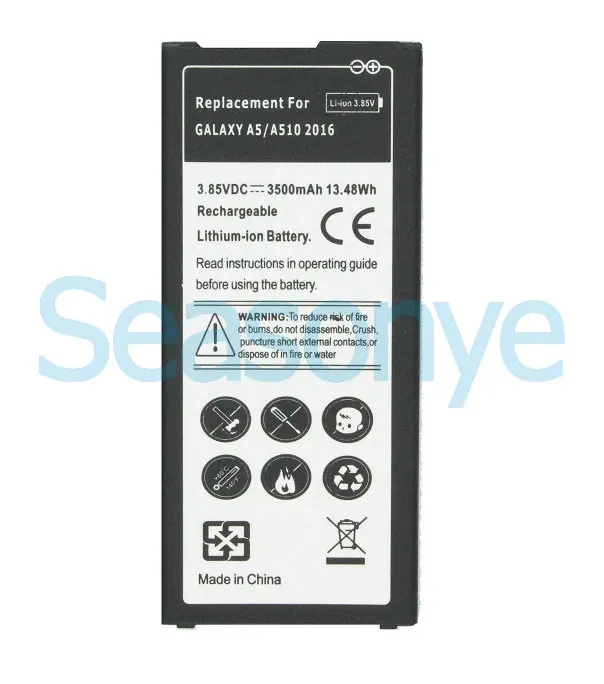 3x3500 мАч EB-BA510ABE Замена Батарея+ Универсальный Зарядное устройство для samsung Galaxy A5() Edition A510 SM-A510F A5100 A51