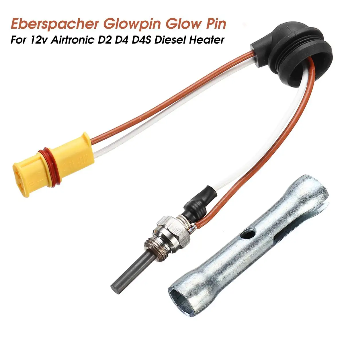 12V для Eberspacher glowpin стержень накаливания штекер 1000-8000KVA для Airtronic D2 D4 D4S Дизели нагреватель w/ключ, дюймовый стандарт