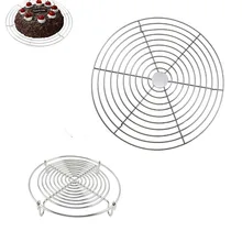 Круглая стойка для охлаждения торта, проволока из нержавеющей стали, охлаждающая решетка, держатель, противень для выпечки, кухонный пароварка, чайник, горшок