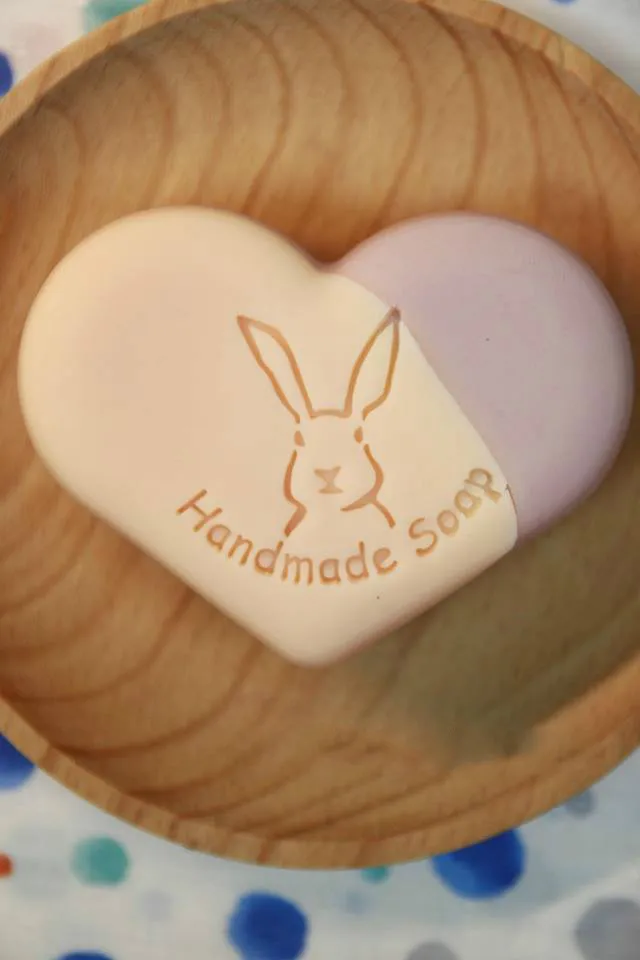 

Free shipping rabbit handmade soap pattern Mini diy soap stamp chaprter seal 5*4cm