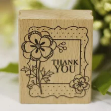 DIY спасибо резиновые деревянные штампы для carimbo sstempel diy открытка или Закладка штамп для скрапбукинга 6*5 см