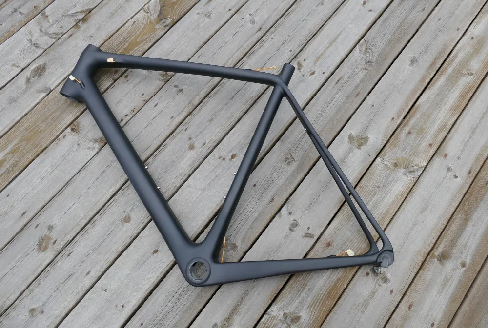 Зазор рамки высокого качества Полный углеродного волокна UD матовый дорожный велосипед 700C рама велосипеда 58 см