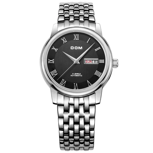

Men mens watches top brand luxury waterproof mechanical stainless steel watch Business men watch Wireloj hombre