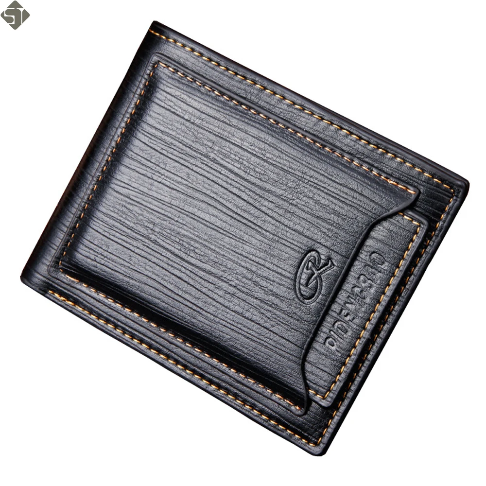 

Fashion Tri-fold Wallets for Men with Coin Pocket Wallet ID Card holder Purse Clutch with Men Wallet With Coin Bag Gift