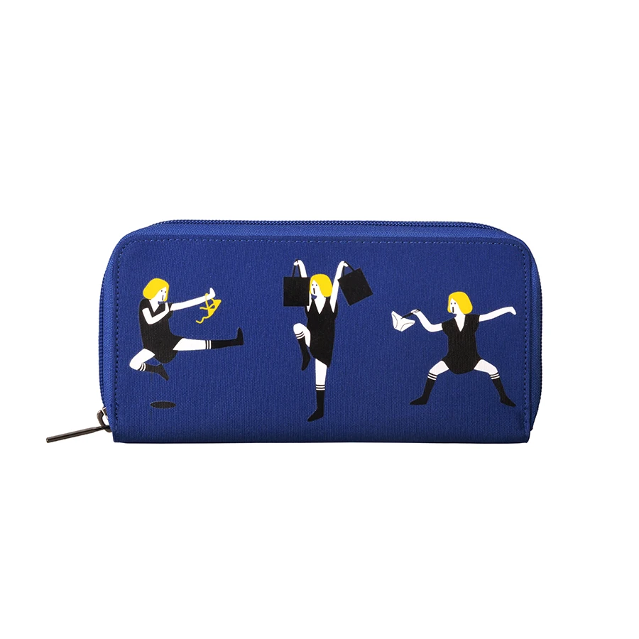 

KIITOS LIFE Canvas printed long wallets in ARTIFICIAL series in 6styles originally designed(FUN KIK)
