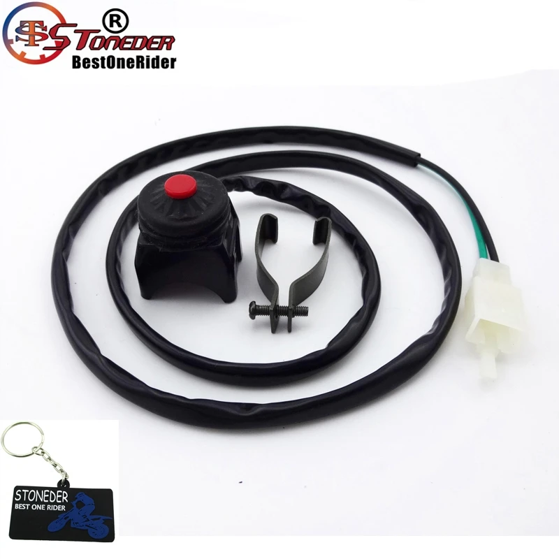 

STONEDER 22mm Button Handle Kill Off Switch For Chinese Pit Dirt Bike Motorcycle 50cc 70cc 90cc 110cc 125cc 150cc 200cc 250cc
