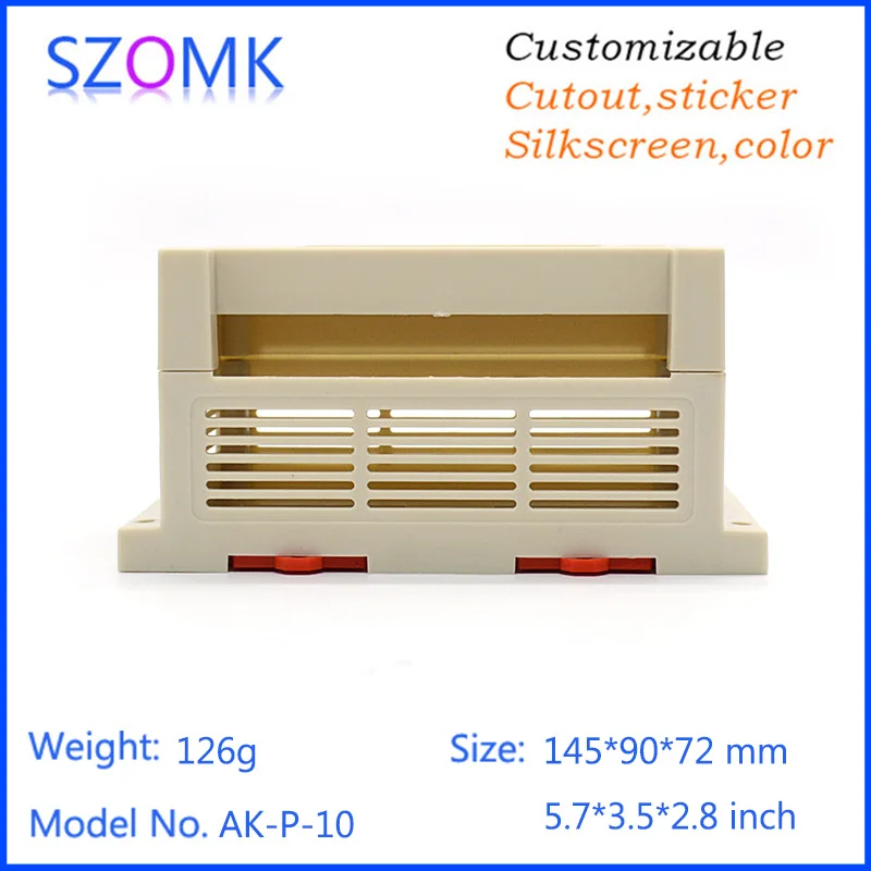 One Piece Szomk Abs Din Rail Plastic Enclosure Project Housing Control Box Case Electronics 145 90 72mm Electronic Box Case Electronic Caseelectronics Case Box Aliexpress