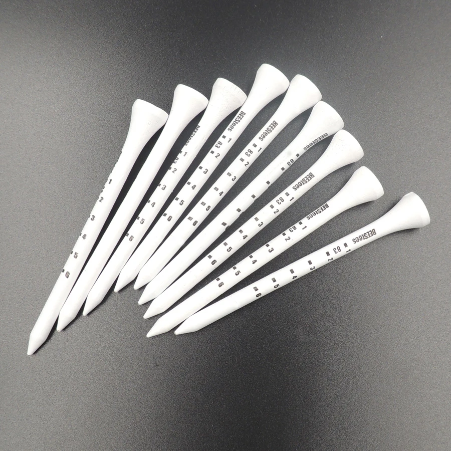 حار بيع 50 قطع الفنية غولف تيز 83 ملليمتر الأبيض الغولف الخشب قمزة حار بيع 50 قطع الفنية غولف تيز 83 ملليمتر الأبيض الغولف الخشب قمزة