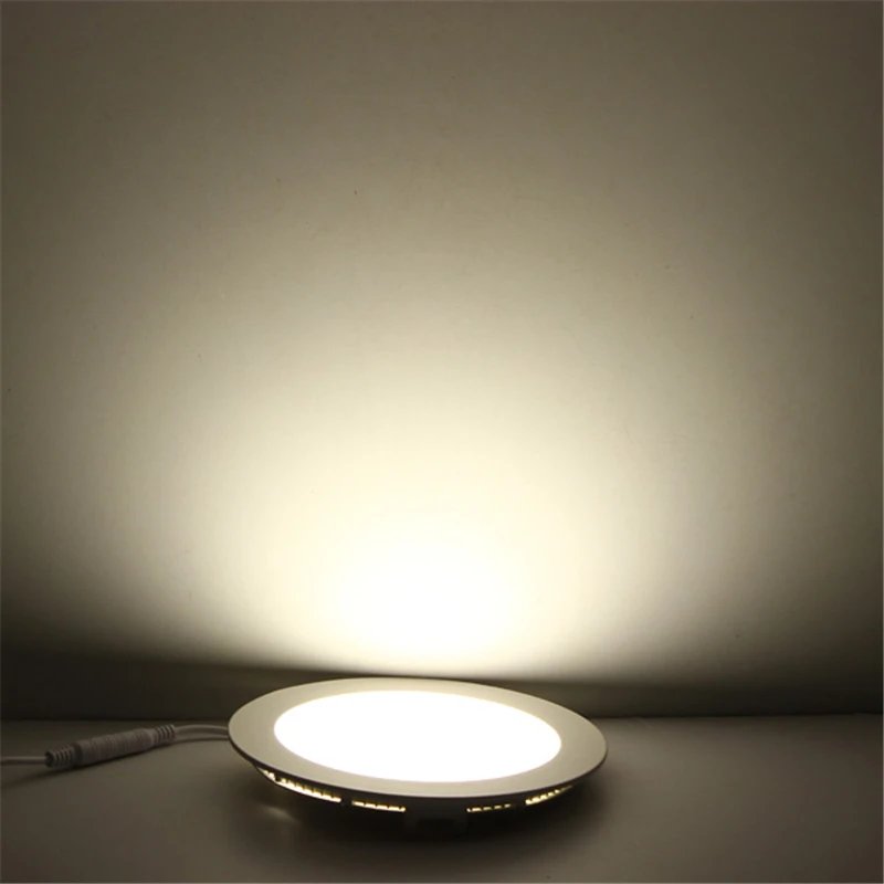 Painel de Luz Watts Redondo Quadrado Led Teto Downlight Embutido Cozinha Banheiro Lâmpada 85-265v Quente Fria Branco 25 - 7 Luzes e Iluminação