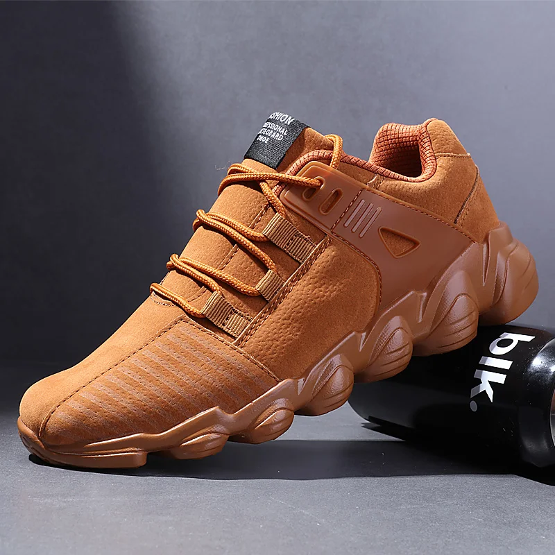 

2019 Hot Fashion Male Comfortable Suede Sneakers Men Lightweight Casual Shoes Popular Breathable Outdoor Flat Shoes For Man