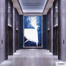 Пользовательские Ткань и текстильные обои для стен тяжелый хлопок и лен Европейский маслом прихожей коридор танцор