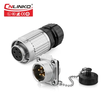 

IP67 Rated Connectors High Current DC Power Supply Plugs and Sockets 5 Pin Wiring Connector