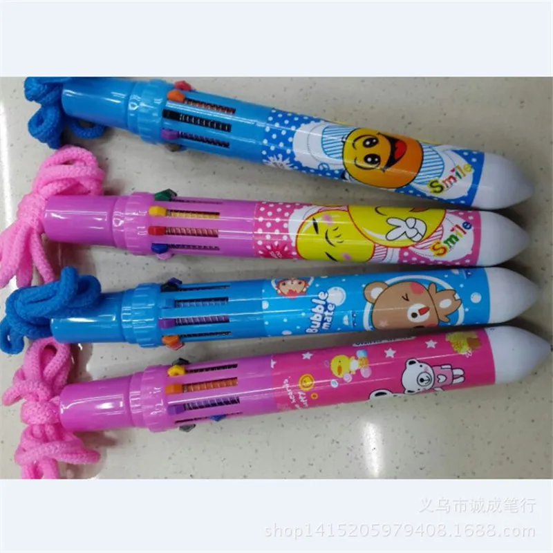 Заказная рекламная ручка, канцелярские товары Корея Корейский HAOOT милый мультфильм цвет 10 автоматическая ручка офисные принадлежности для студентов