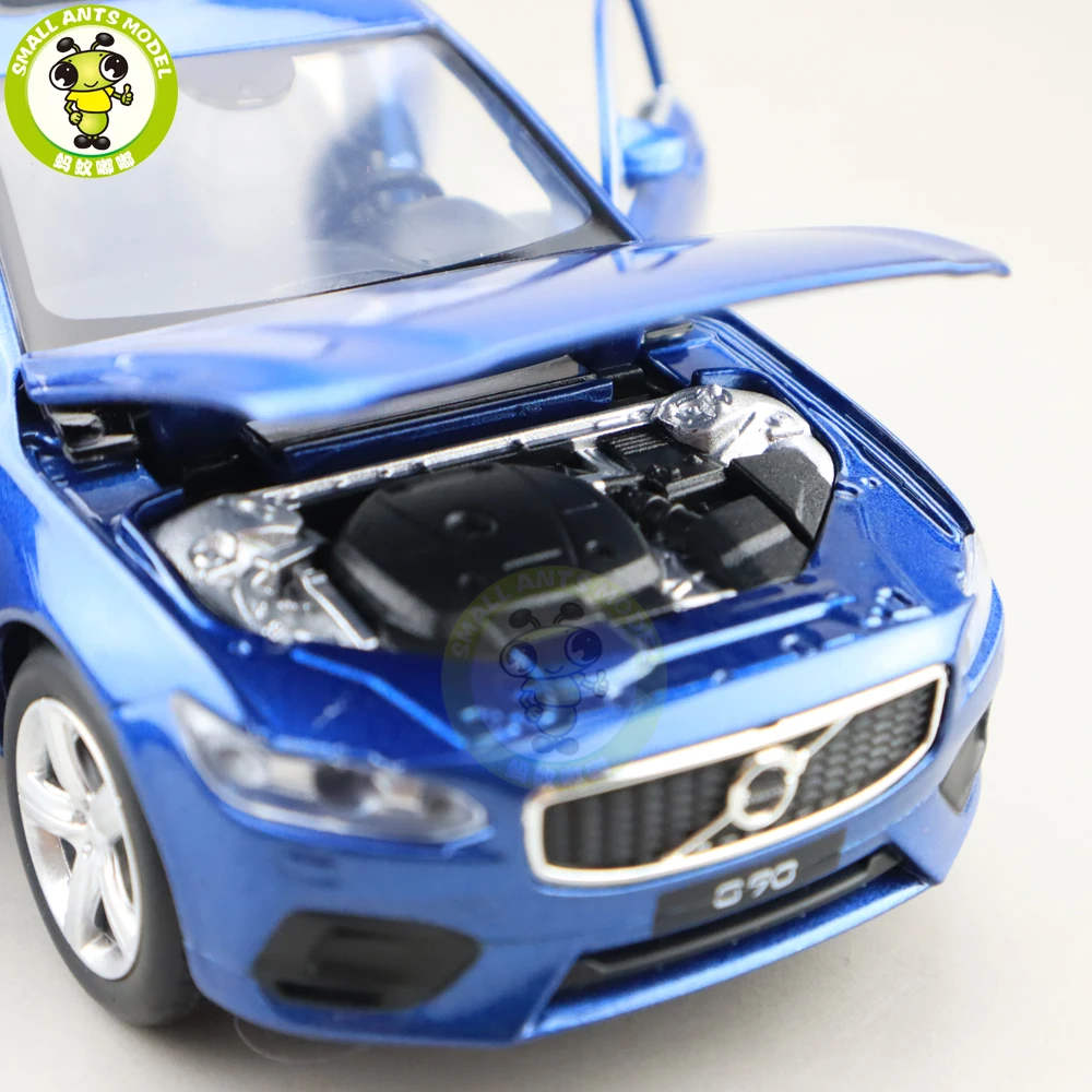 1/32 JACKIEKIM Volvo S90 литая модель автомобиля игрушки для детей Подарки для мальчиков девочек звуковое освещение