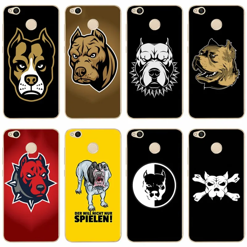 Чехол для Pitbull dog Мягкий Силиконовый ТПУ чехол телефона 2018 redmi4A 4X 5 5a 5Plus note4 xiaomi4 6X 8