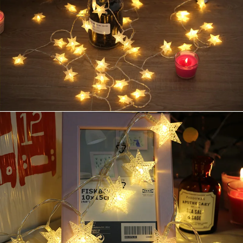 80 светодио дный LED Star Light String 10 м мерцание сказочных огней гирлянды батарея питание/плагин Рождество светодио дный светодиодные лампы для отдыха и вечеринок свадеб