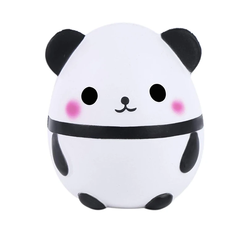 Сжимаемые игрушки приседает медленно распрямляющийся мягкий панда яйцо большая мягкость дети Мягкое снятие стресса Антистресс подарок Прямая - Цвет: Squishy panda white