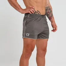 Мужские летние фитнес Шорты пот Штаны Мода Досуг Бодибилдинг тренировки Джоггеры мужские укороченные штаны брендовая одежда