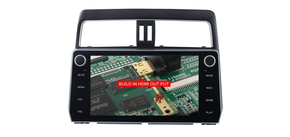 Flash Deal 10.2" 2 din Car Multimedia Player for Toyota New Prado 2018 Android 7.1 Stereo Navigation Steering Wheel Contorl 1024*600 Radio 10