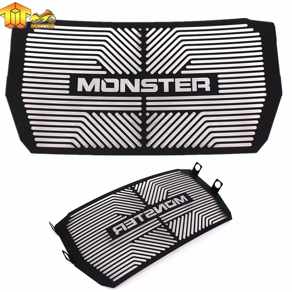 

CK CATTLE KING Motorcycle Stainless Steel Radiator Guard Protector Grille Grill Cover for Ducati Monster 821 2014 2015 2016