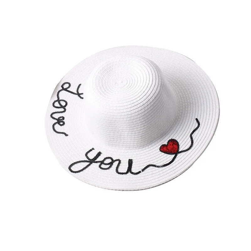 Женская соломенная шляпа с широкими полями надписью|sun hat floppy|beach hatfashion beach |
