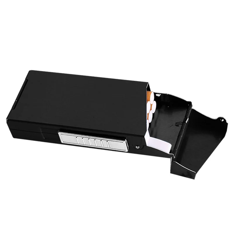Брендовый тонкий женский чехол для сигарет с USB зажигалкой металлическая тонкая коробка для сигарет электронные зажигалки модные аксессуары для курения