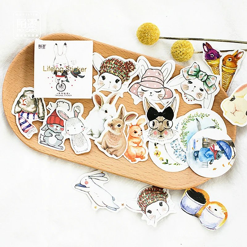 

1pcs 2018 Notebook Diary of Stickers Notepad Acrobatics Rabbit Paper Note Book Replaceable Stationery Gift Traveler Journal