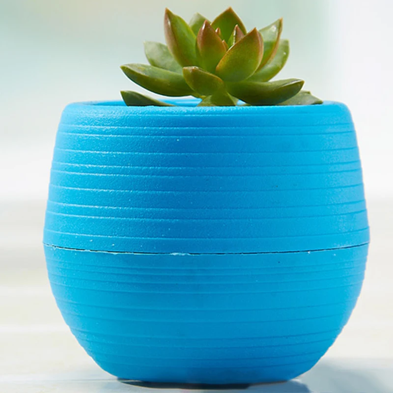 

Mini Flowerpot Garden Unbreakable Plastic Nursery Pots for Succulent plant Round Plastic Meat Plant Flower Pot Home Office Decor