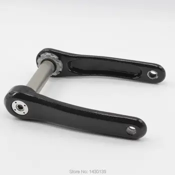 

New arrival Climbing bike 3K full carbon fibre crank Road bicycle crank with alloy bottom bracket Axis 24mm 170mm MTB Free ship