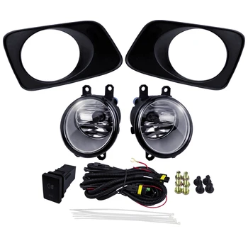 

For Toyota Corolla Axio Fielder 2007 Fog Light Assembly Car Accessories Sets ABS Plastic 4300K Yellow 12V 55W