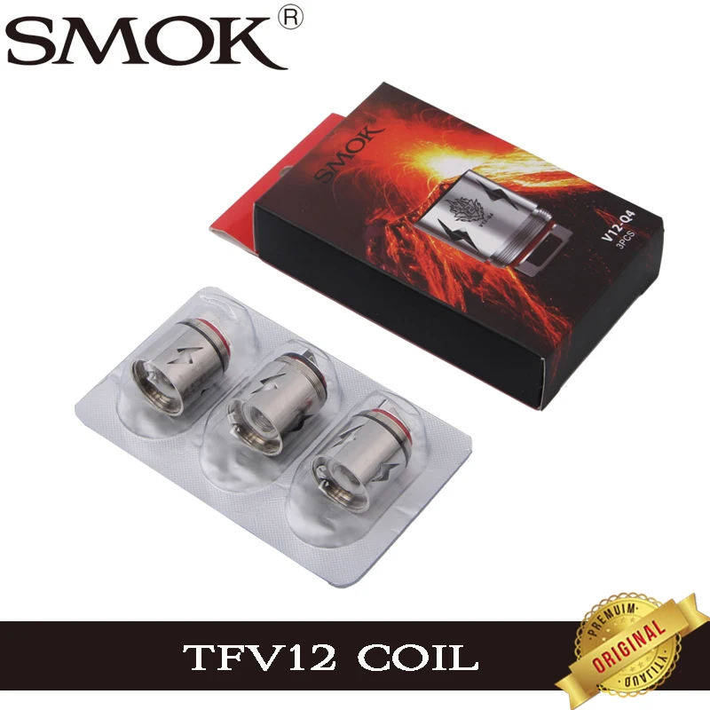 3 шт. электронных сигарет SMOK TFV12 катушки V12-T12 V12-T6 V12-Q4 V12-X4 V12-T14 V12-T8 Core V12 T12 T6 Q4 X4 T14 T8