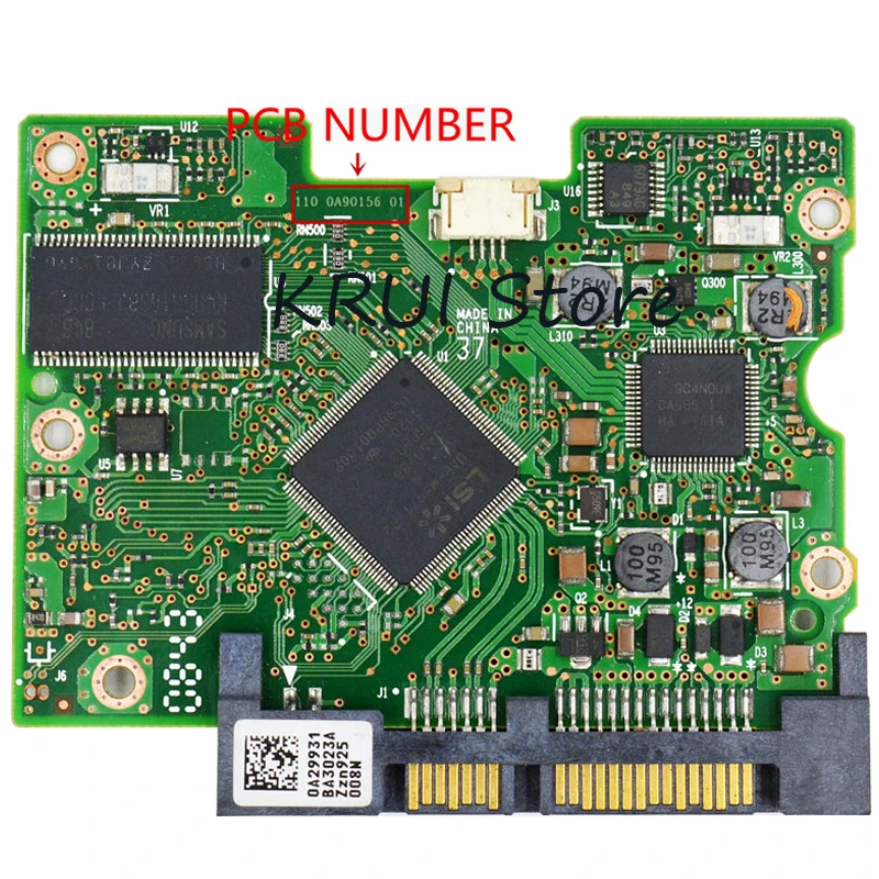 Бесплатная доставка HDD PCB Логическая плата номер платы: 110 0A90156 01 микросхема