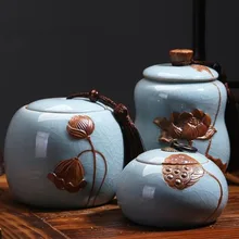 Керамическая коробка для чая со льдом в сдержанном стиле, ваза для хранения конфет, форта, чаепития, аксессуары для чайной церемонии